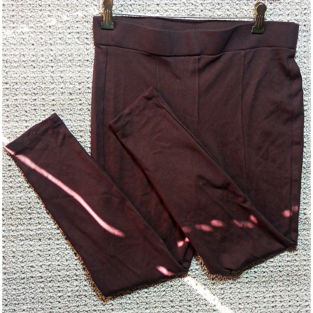 Style & Co Petite Brown Pull-On Skinny Pants Slim Fit Stretch Pockets 28" PL #I3